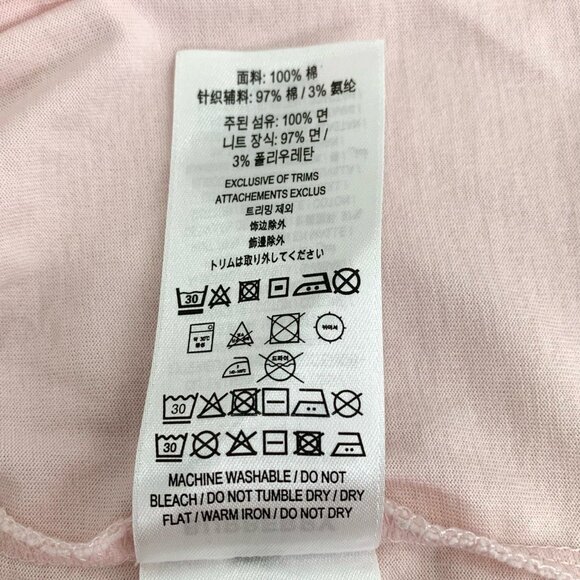 Burberry Pink Crewneck Cotton T-Shirt With Red "My Crown" Graphic Short Sleeves - Picture 4 of 7